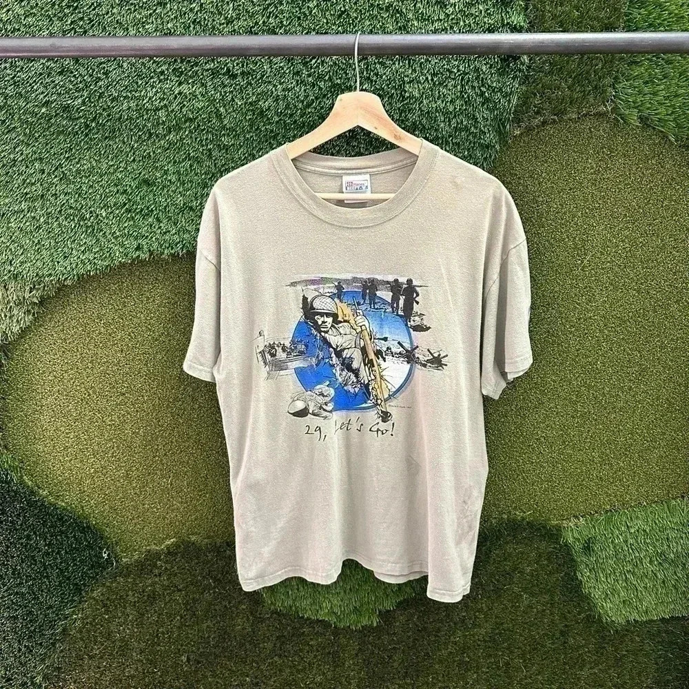 Vintage 29th Infantry 29 Let’s Go Army T-shirt  Large